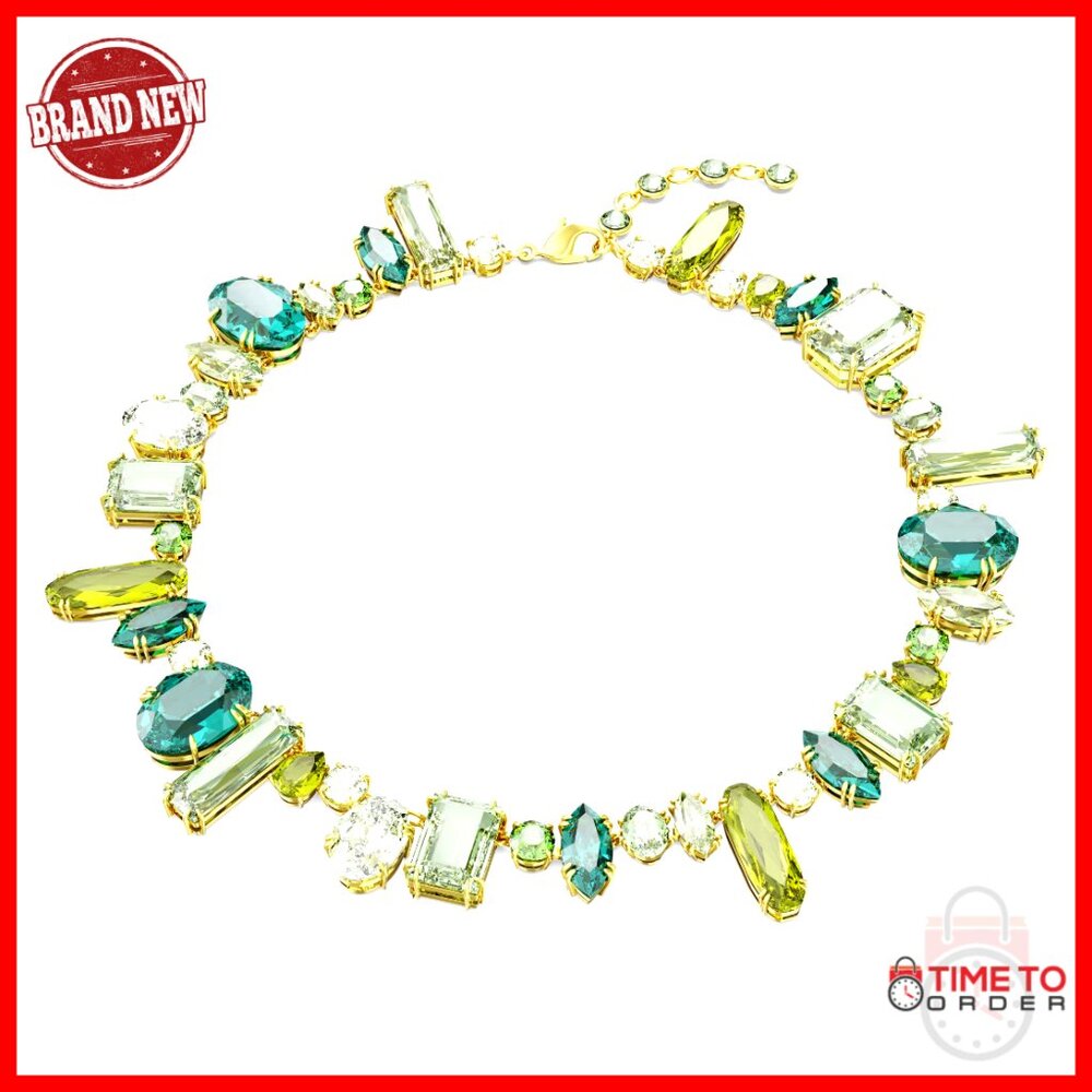 GoldTone Crystal Necklace With Lobster Clasp Adjustable 1416 Inch
